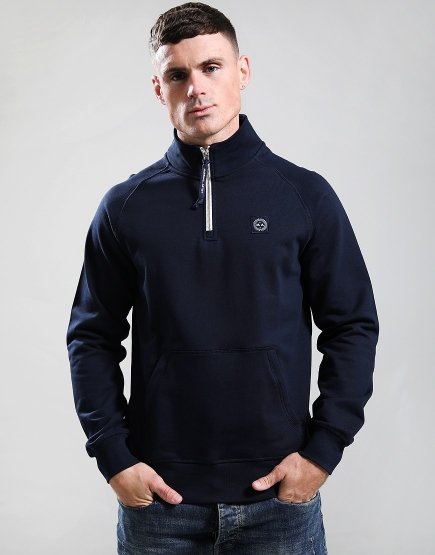 Marshall Artist Foundation 1/4 Zip Sweat Navy