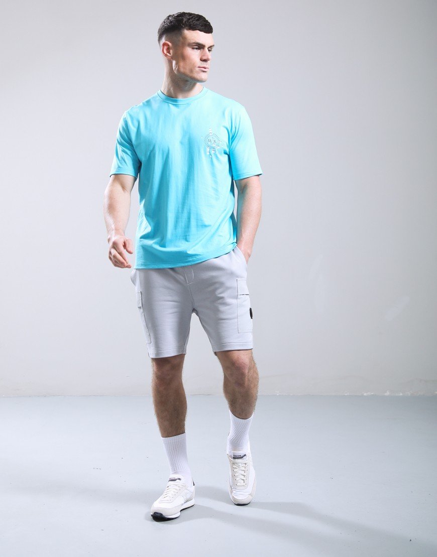 Marshall Artist Glitch Theory T-Shirt Cyan