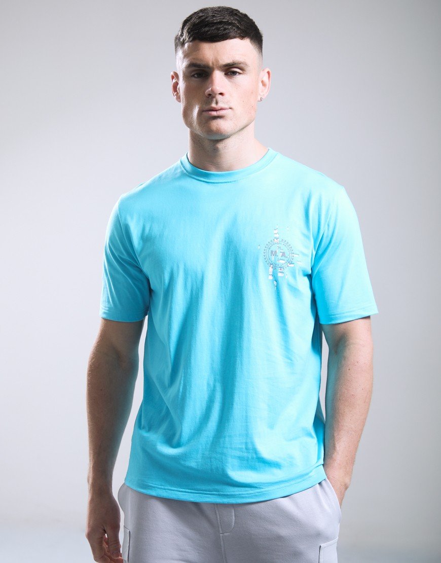 Marshall Artist Glitch Theory T-Shirt Cyan