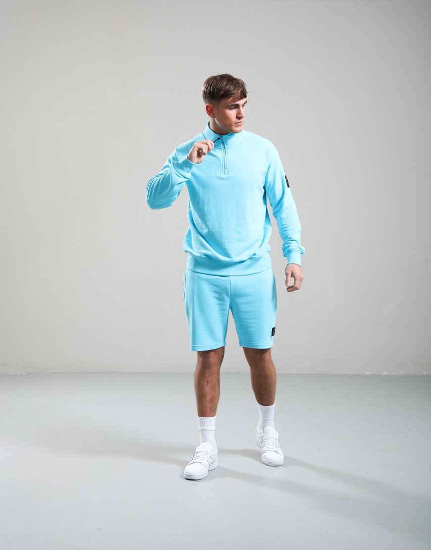 Marshall Artist Siren 1/4 Zip Sweat Cyan