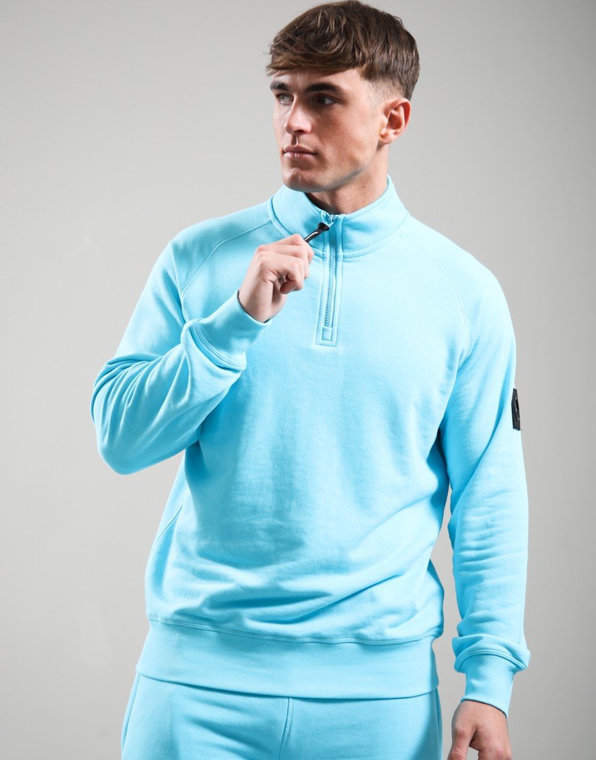 Marshall Artist Siren 1/4 Zip Sweat Cyan