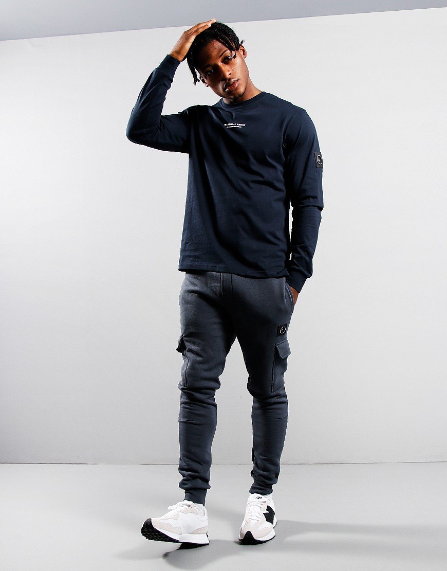 Marshall Artist Injection Long Sleeve T-Shirt Navy