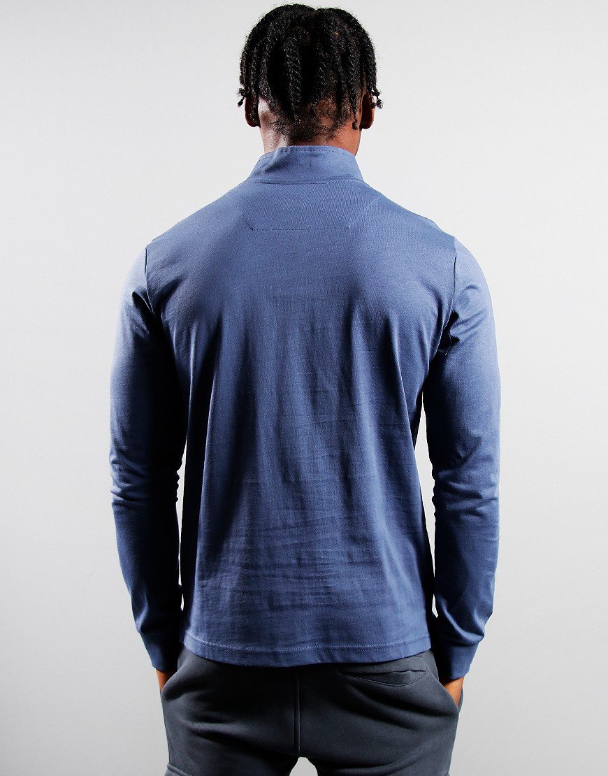 Marshall Artist Injection Quarter Zip Sweat Airforce Blue Terraces