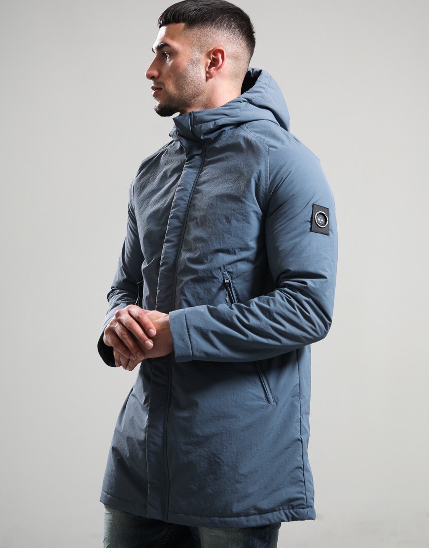 Marshall Artist Kingston Trench Jacket Storm Grey
