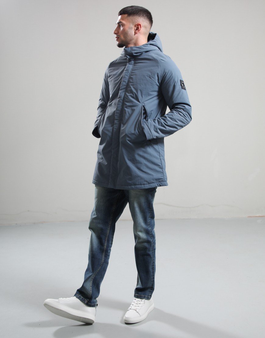 Marshall Artist Kingston Trench Jacket Storm Grey