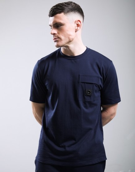 Marshall Artist Kyoto Pocket T-Shirt Navy