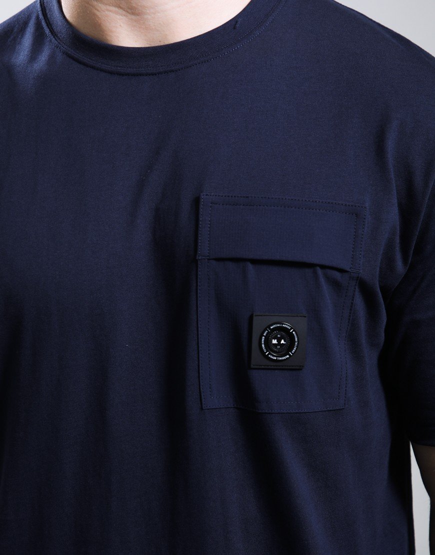 Marshall Artist Kyoto Pocket T-Shirt Navy