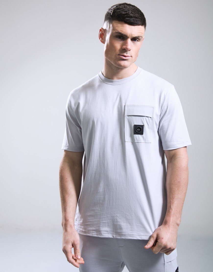 Marshall Artist Kyoto Pocket T-Shirt Oceanic Grey