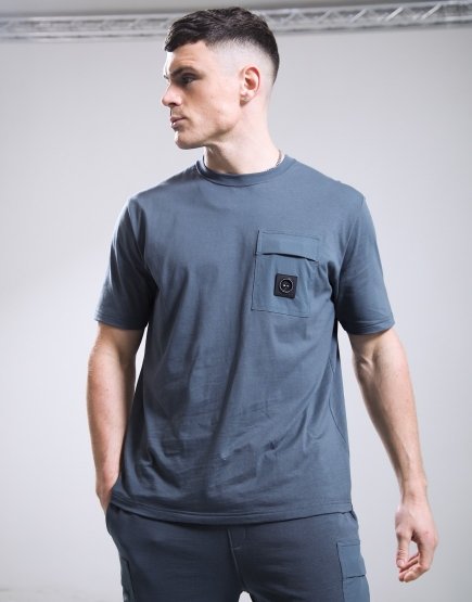 Marshall Artist Kyoto Pocket T-Shirt Slate