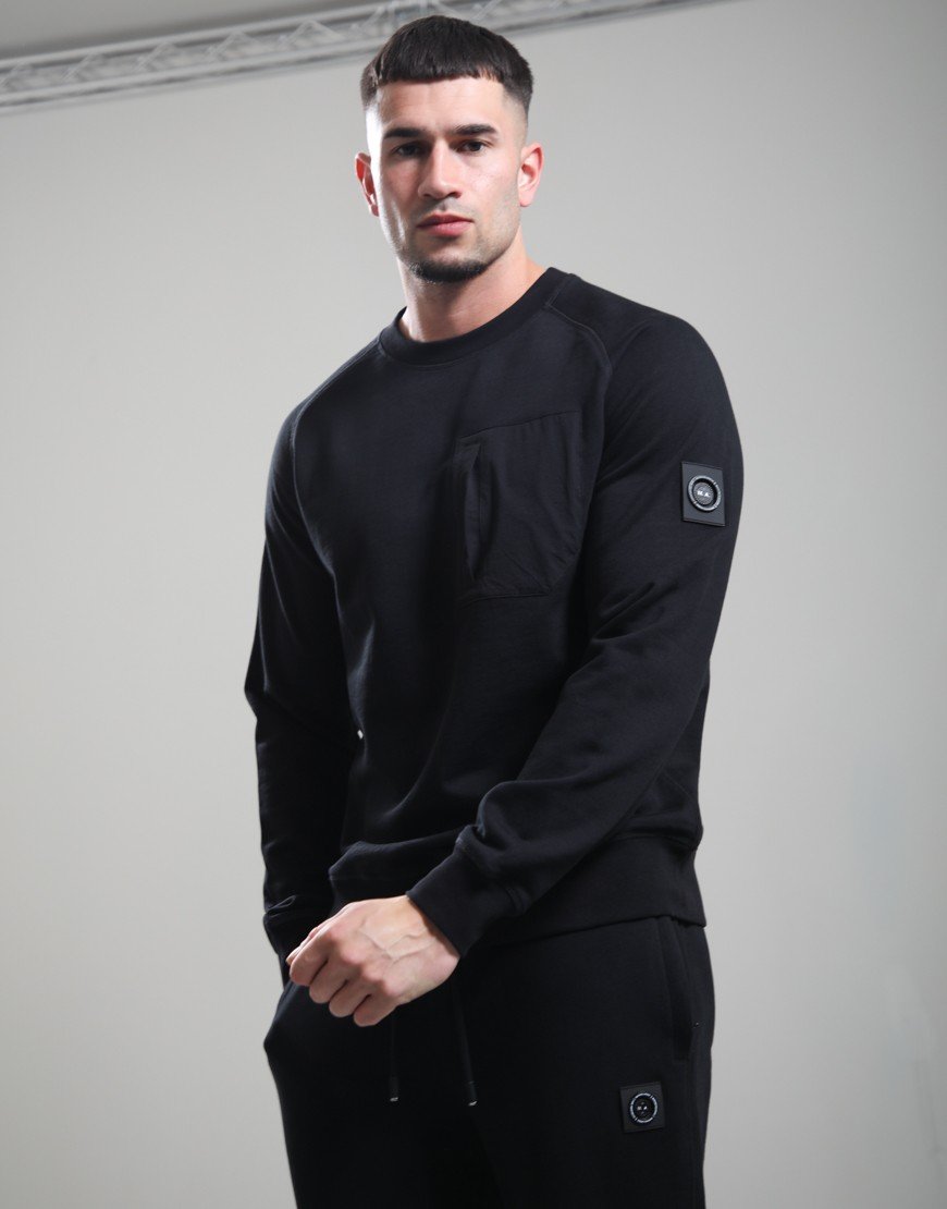 Marshall Artist Lennox Crew Neck Sweat Black