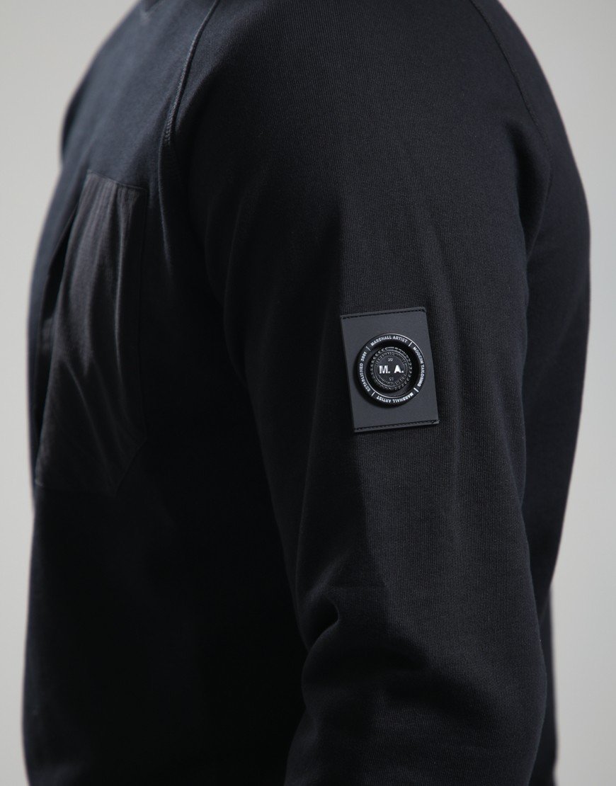 Marshall Artist Lennox Crew Neck Sweat Black