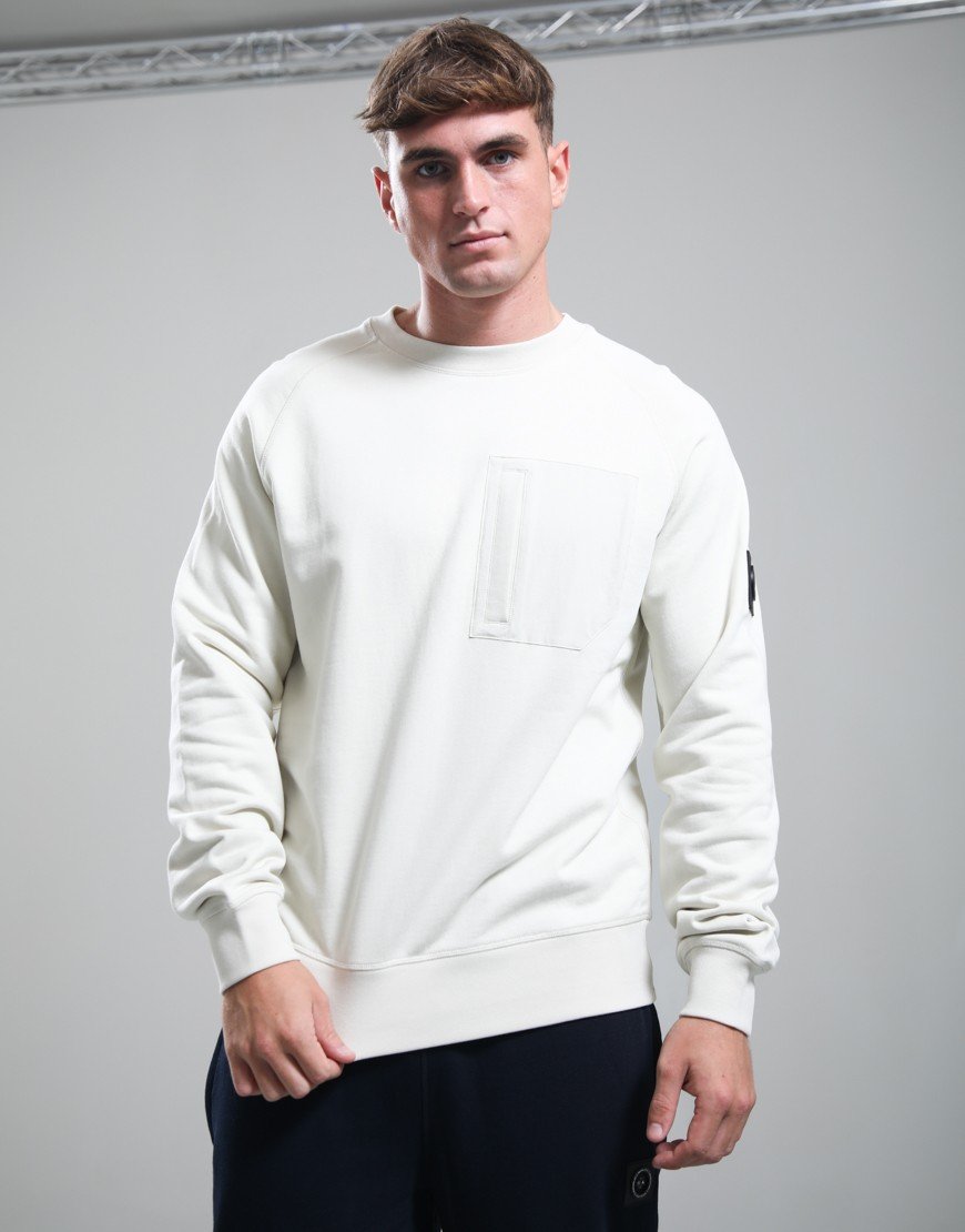 Marshall Artist Lennox Crew Neck Sweat Silver Birch