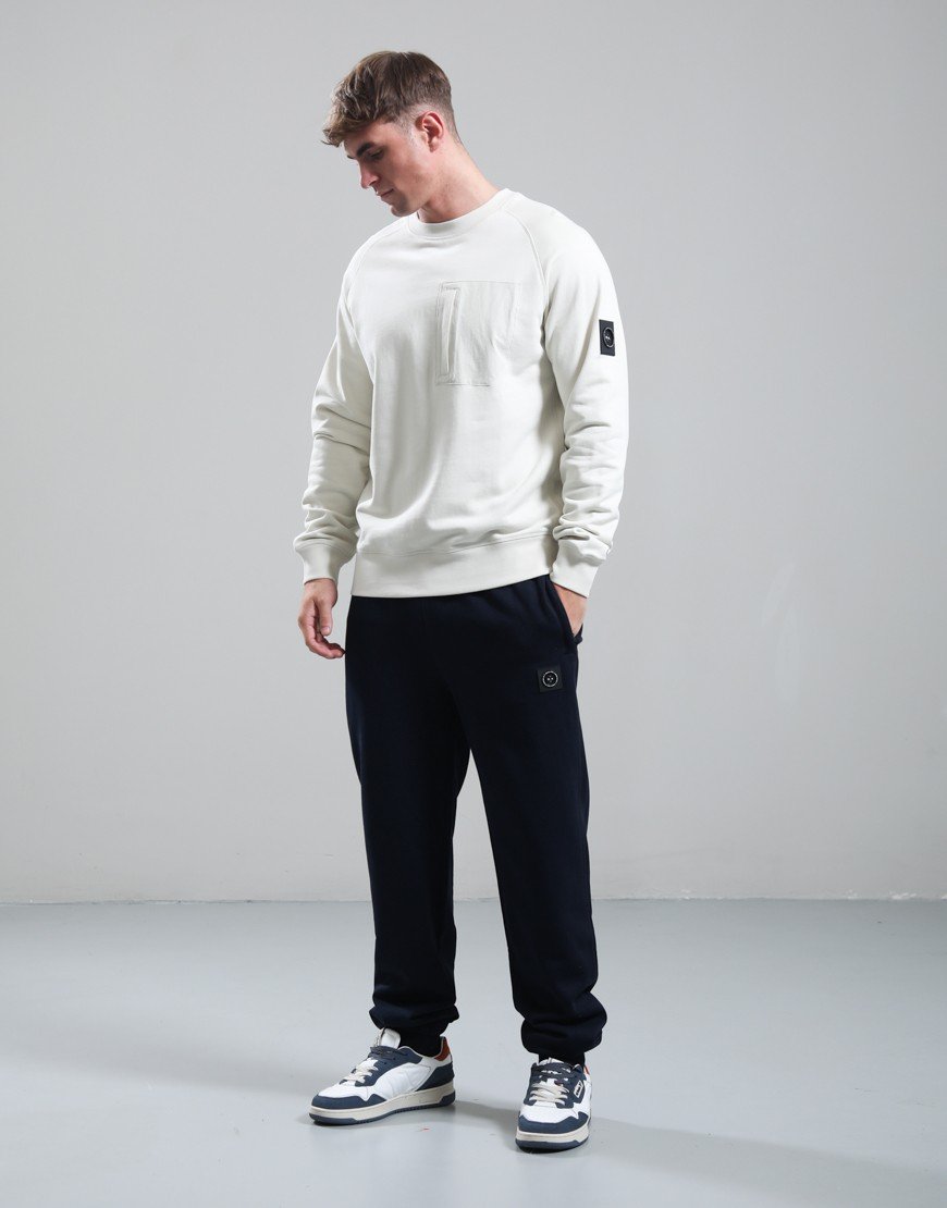 Marshall Artist Lennox Crew Neck Sweat Silver Birch