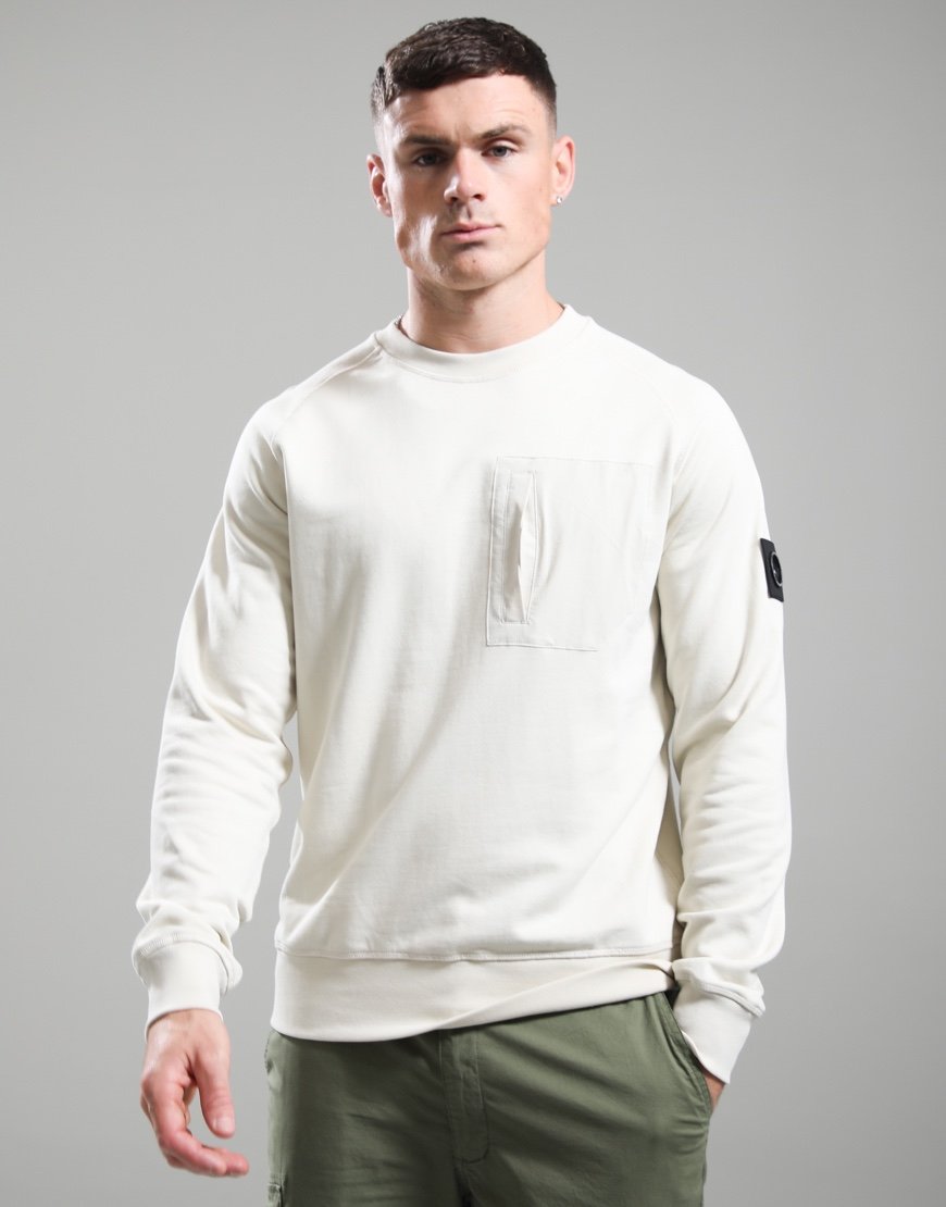 Marshall Artist Lennox Crew Neck Sweat Silver Birch