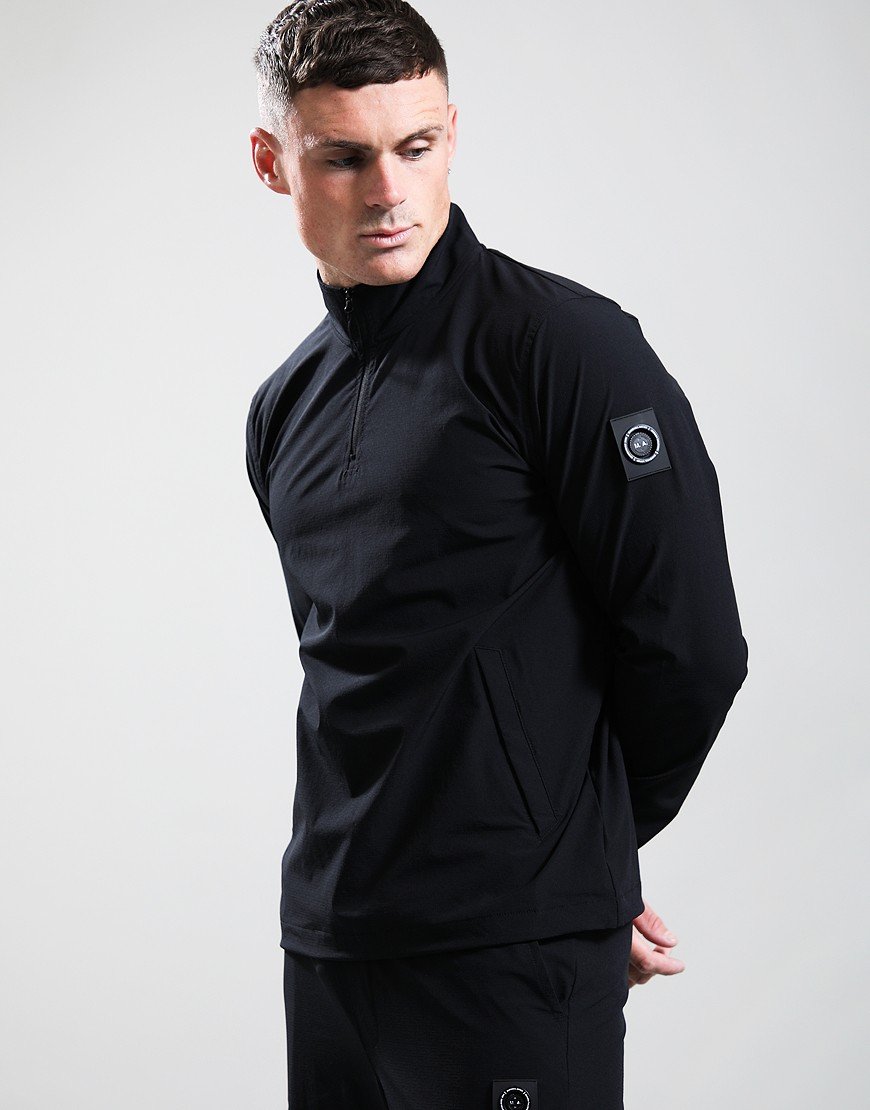 Marshall Artist Lennox 1/4 Zip Jacket Black