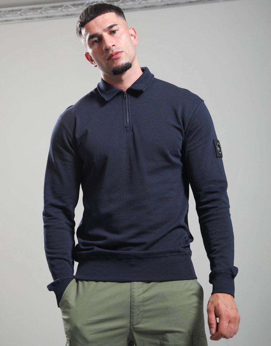Marshall Artist Lewisham Zip Sweat Navy
