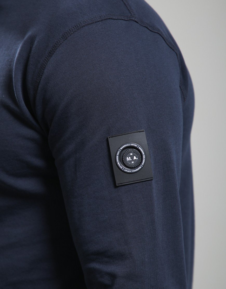 Marshall Artist Lewisham Zip Sweat Navy