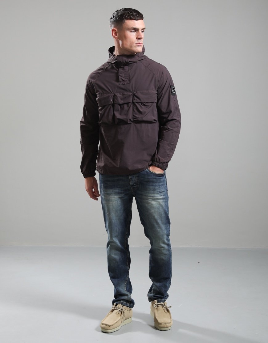 Marshall Artist Sefton 1/4 Zip Jacket Bordeaux
