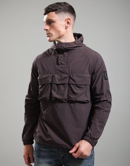 Marshall Artist Sefton 1/4 Zip Jacket Bordeaux