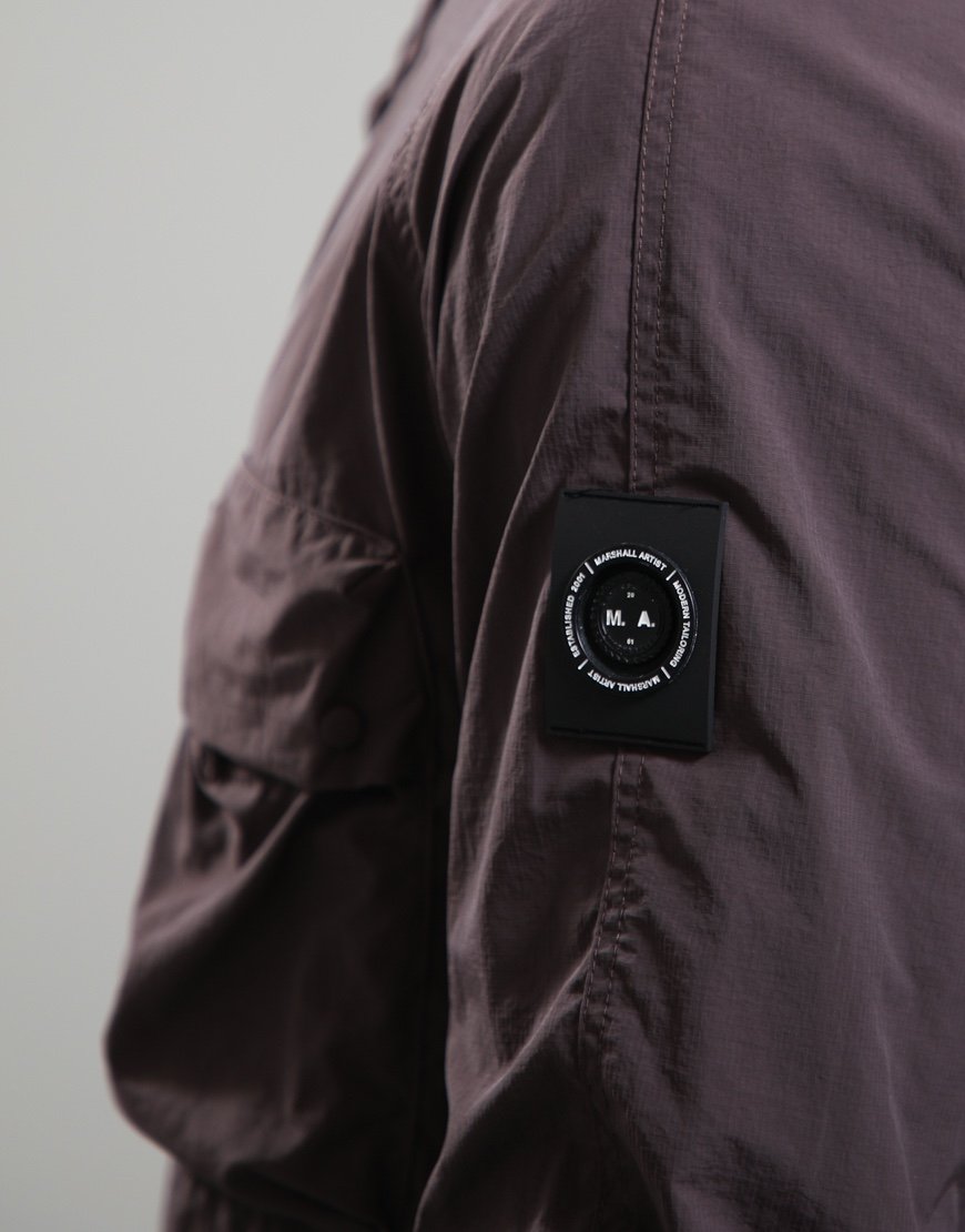 Marshall Artist Sefton 1/4 Zip Jacket Bordeaux