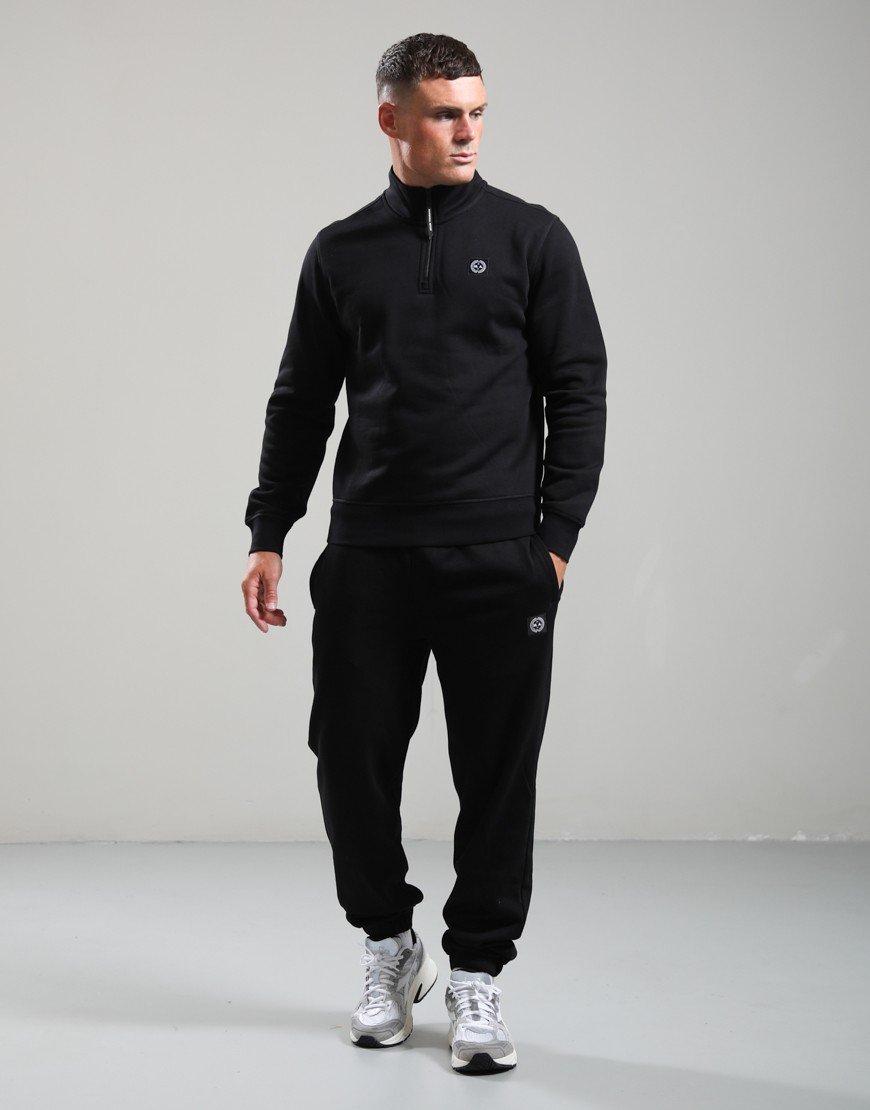 Marshall Artist Marchio 1/4 Zip Sweat Black