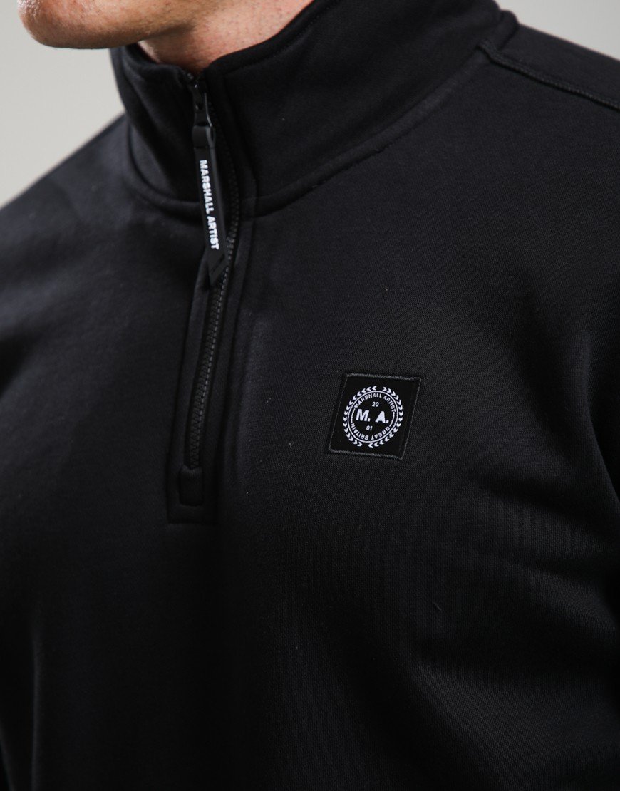 Marshall Artist Marchio 1/4 Zip Sweat Black