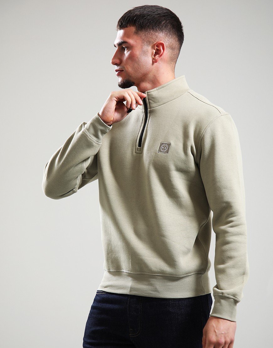 Marshall Artist Marchio 1/4 Zip Sweat Dark Stone