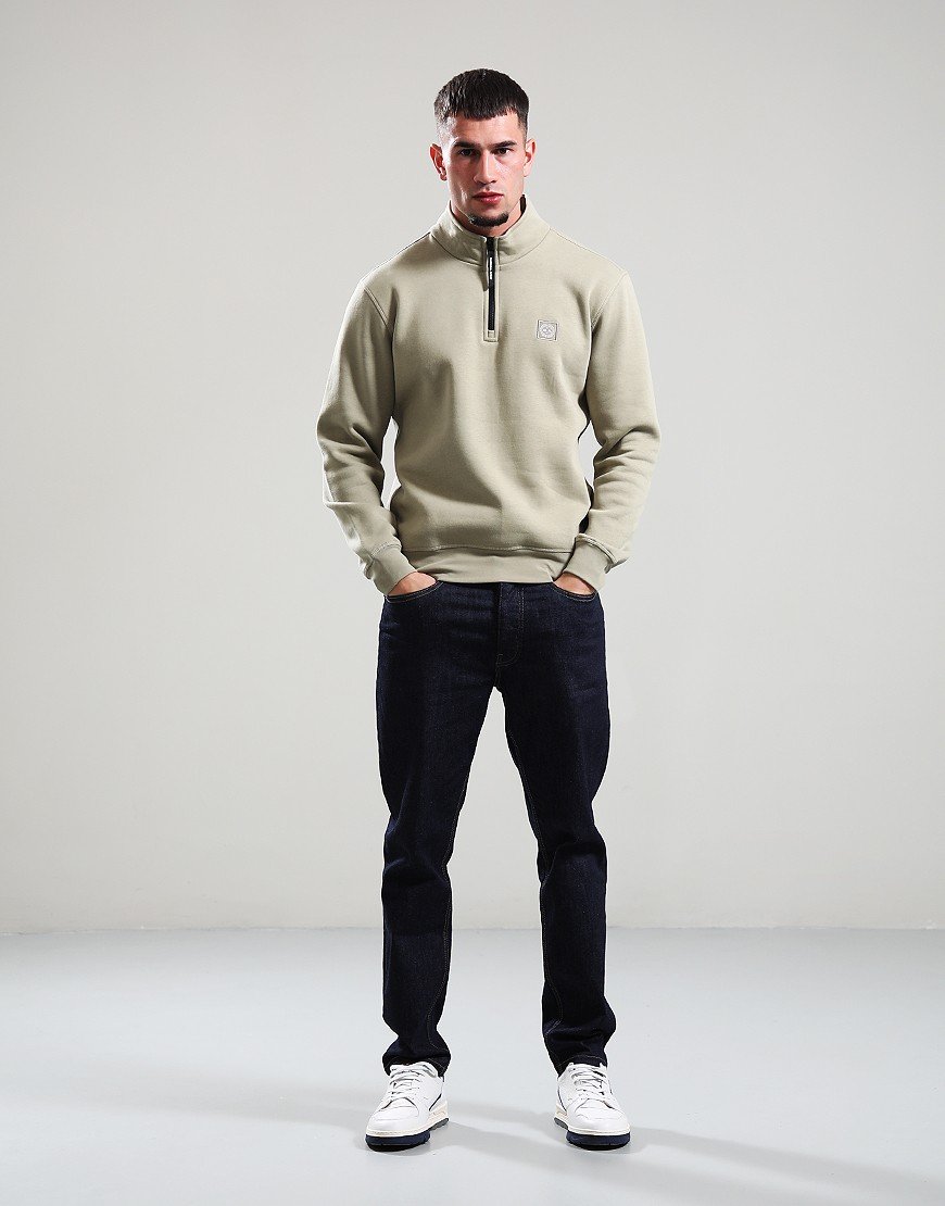Marshall Artist Marchio 1/4 Zip Sweat Dark Stone