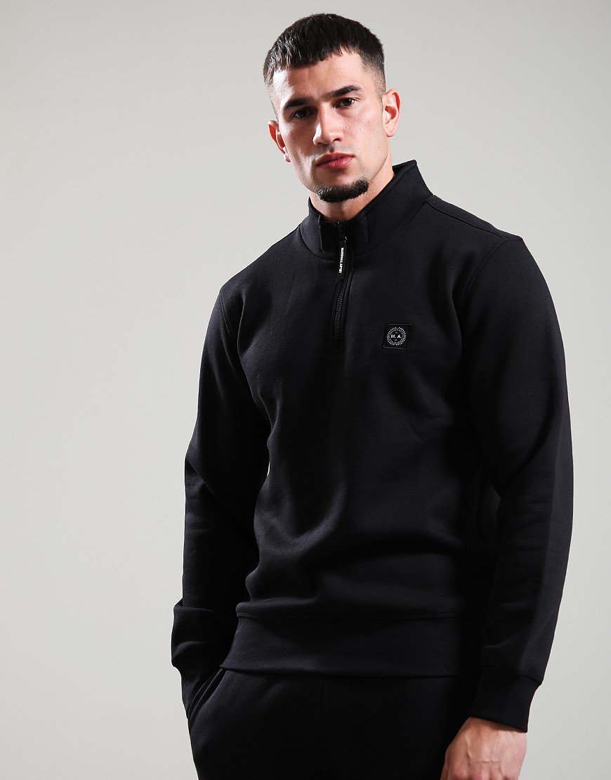 Marshall Artist Marchio 1/4 Zip Sweat Black