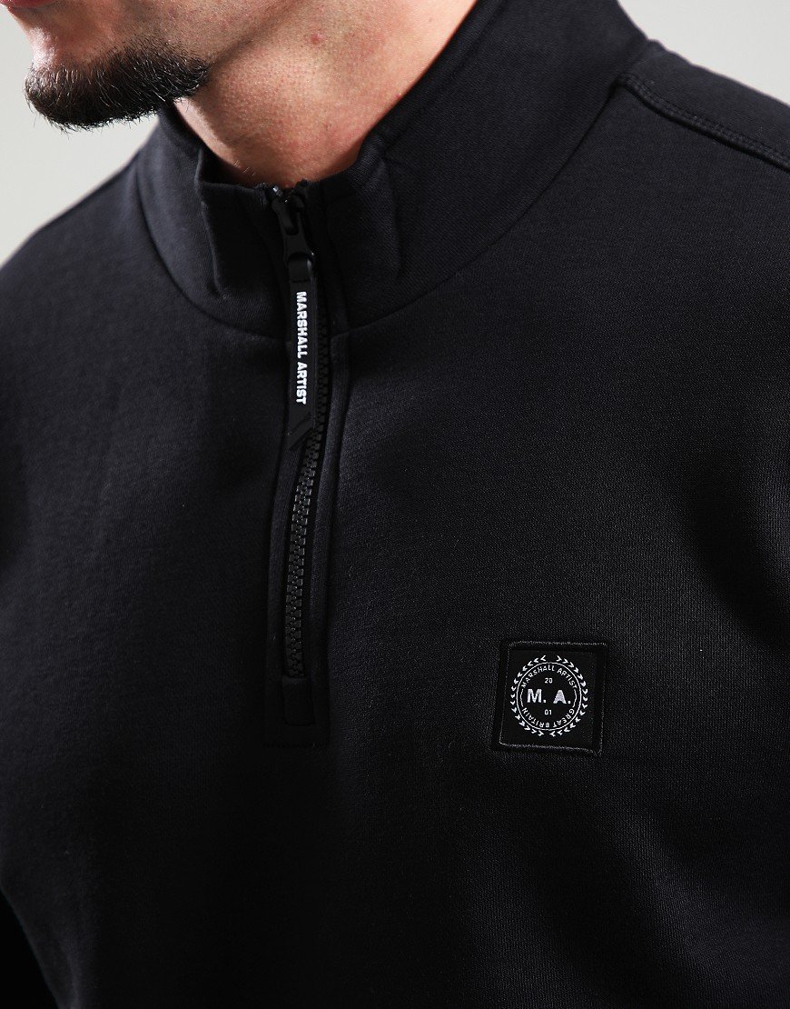 Marshall Artist Marchio 1/4 Zip Sweat Black