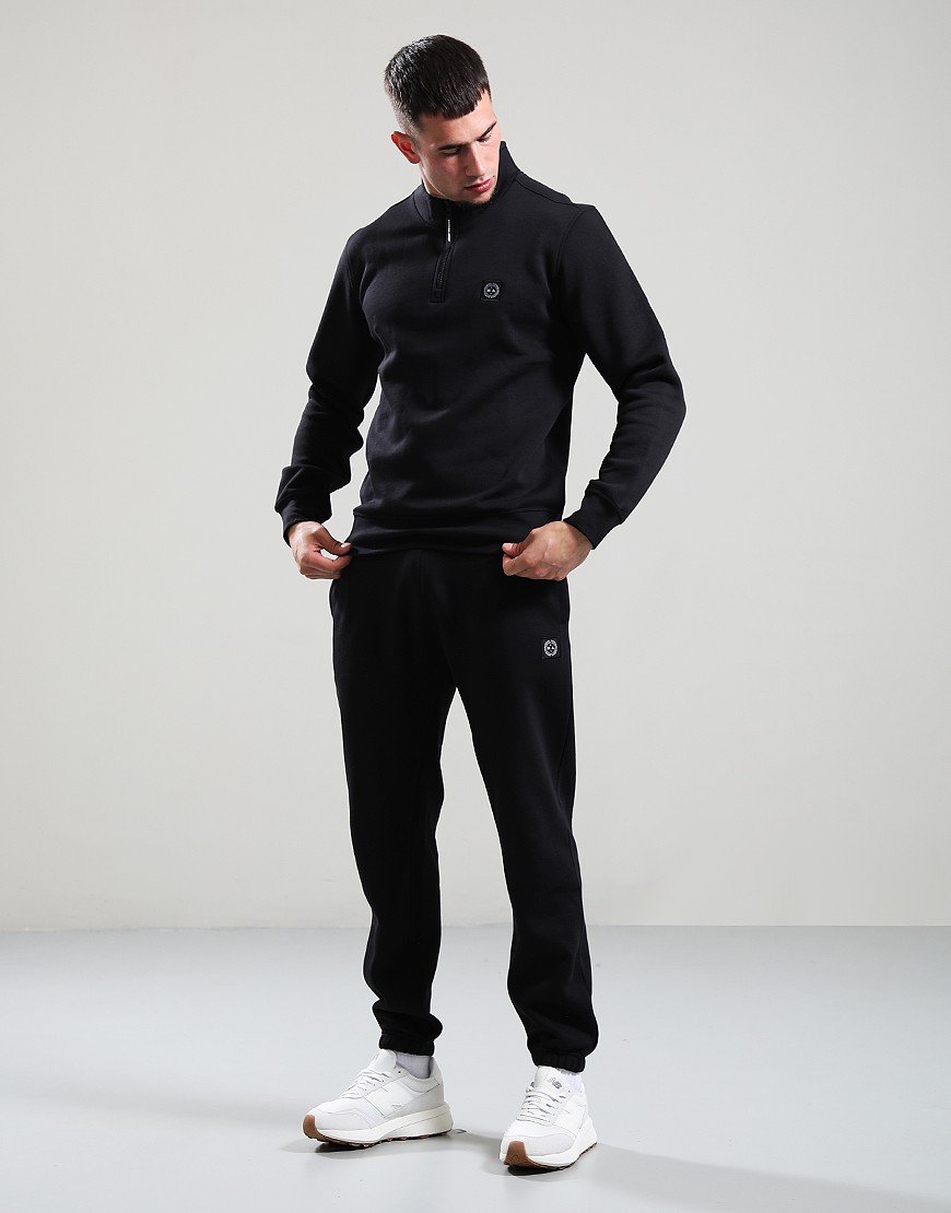 Marshall Artist Marchio 1/4 Zip Sweat Black