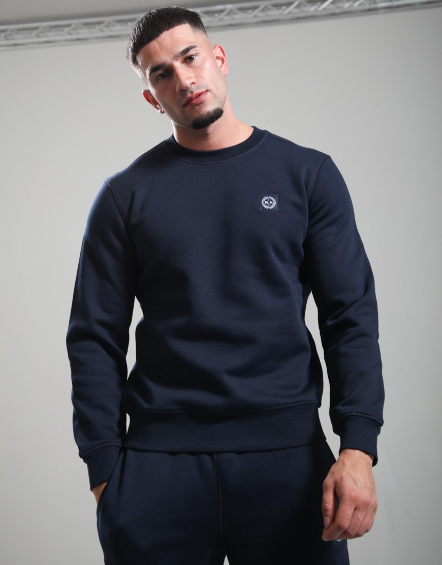 Marshall Artist Marchio Crew Neck Sweat Navy