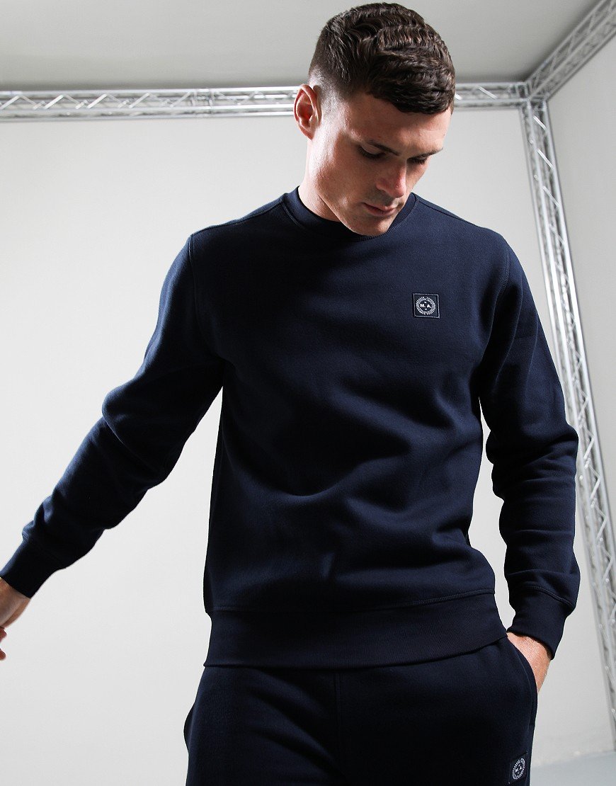 Marshall Artist Marchio Crew Neck Sweat Navy