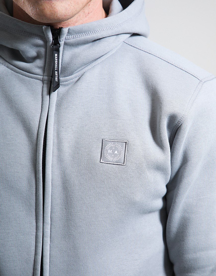 Marshall Artist Marchio Full Zip Hoodie Monument Grey