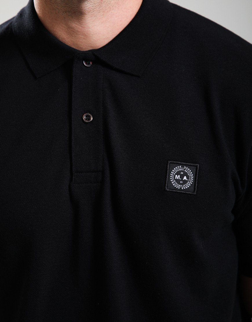 Marshall Artist Marchio Polo Shirt Black