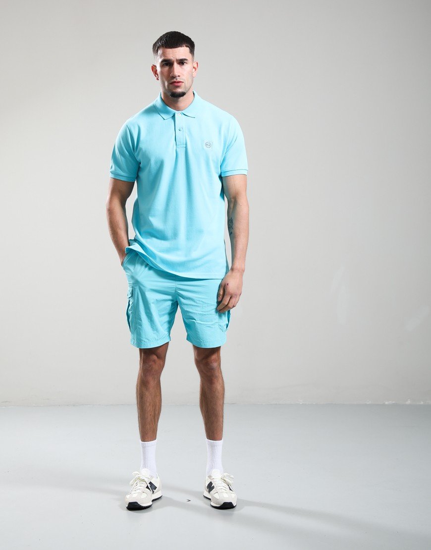 Marshall Artist Marchio Polo Shirt Cyan