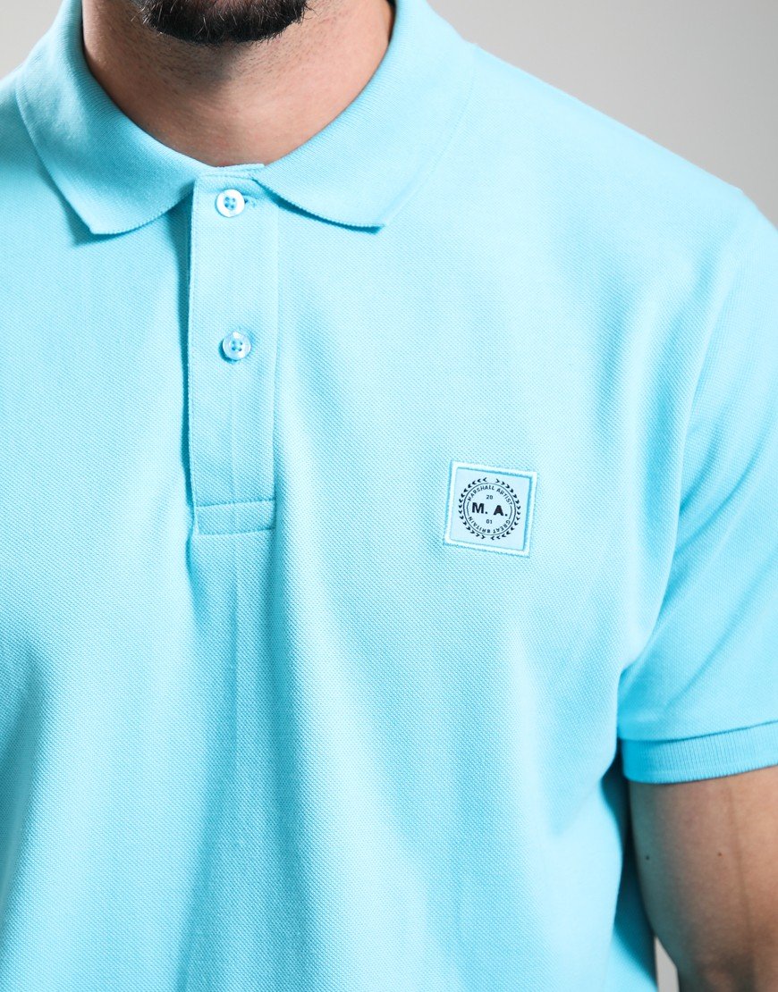 Marshall Artist Marchio Polo Shirt Cyan