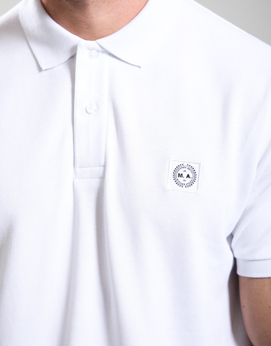 Marshall Artist Marchio Polo Shirt White