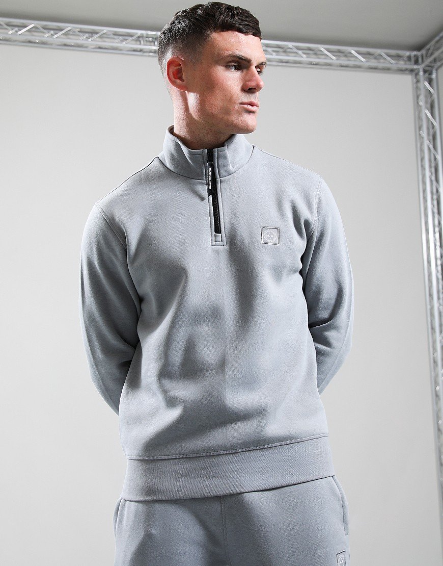 Marshall Artist Marchio 1/4 Zip Sweat Monument Grey