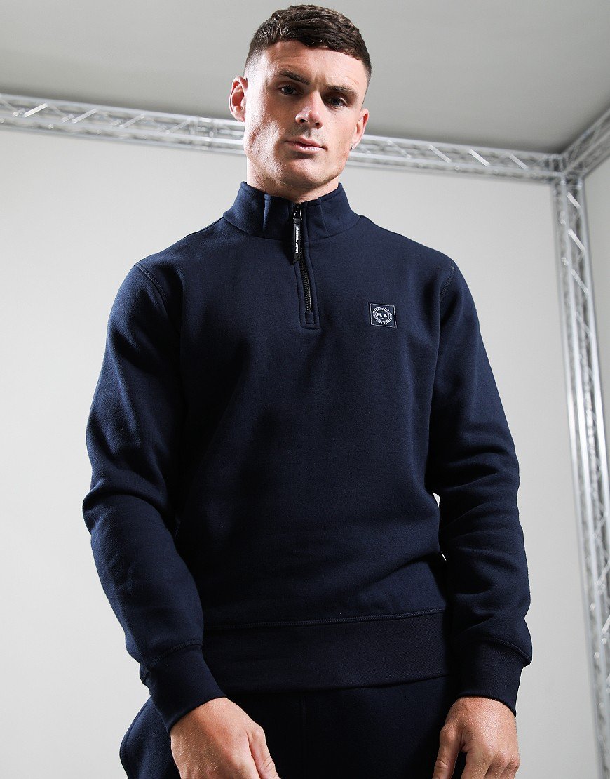 Marshall Artist Marchio 1/4 Zip Sweat Navy