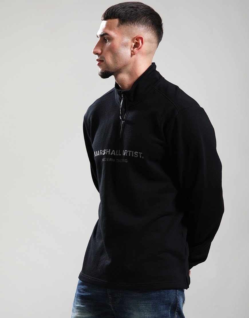 Marshall Artist Microsphere 1/4 Zip Sweat Black