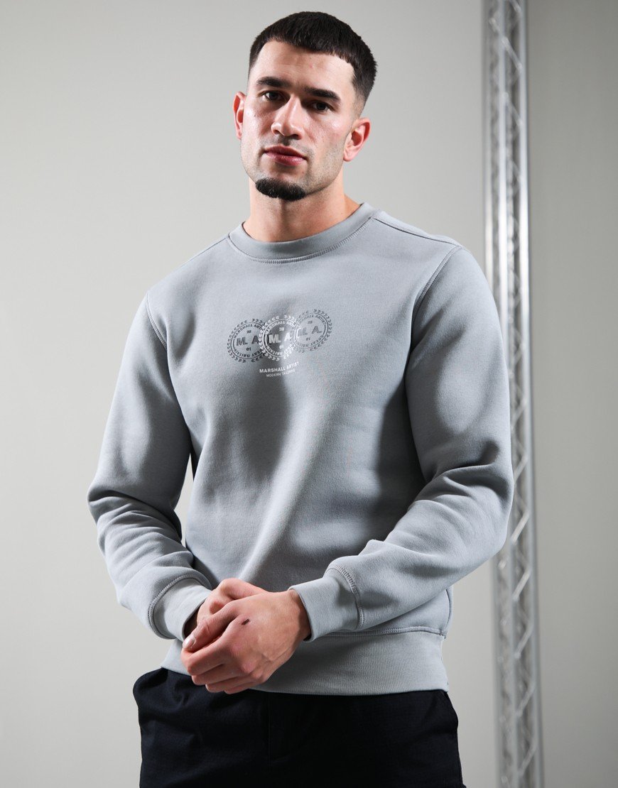 Marshall Artist Milo Crew Neck Sweat Monument Grey