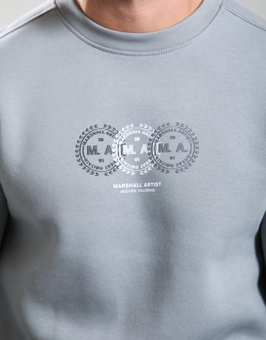 Marshall Artist Milo Crew Neck Sweat Monument Grey
