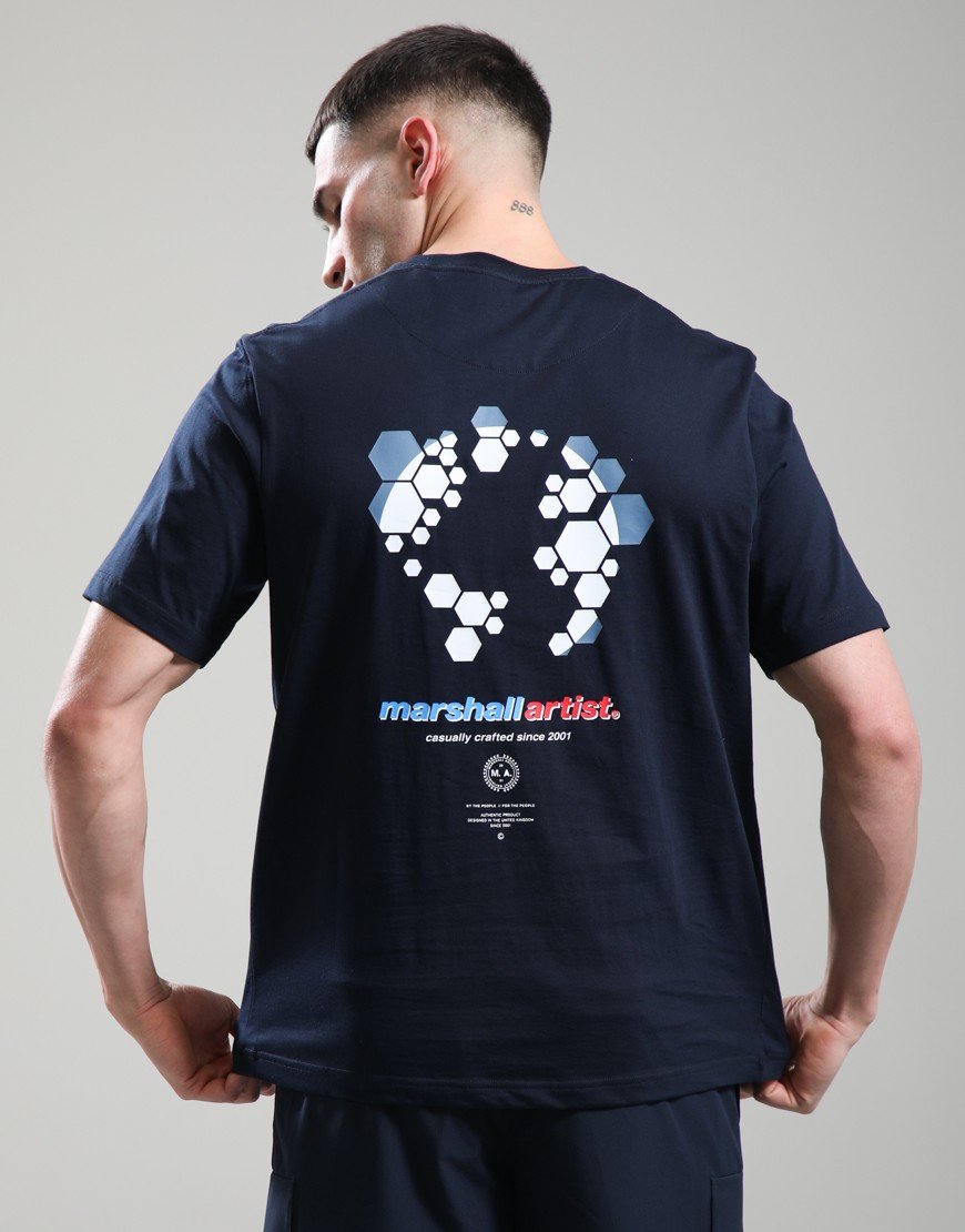 Marshall Artist New World Order T-Shirt Navy