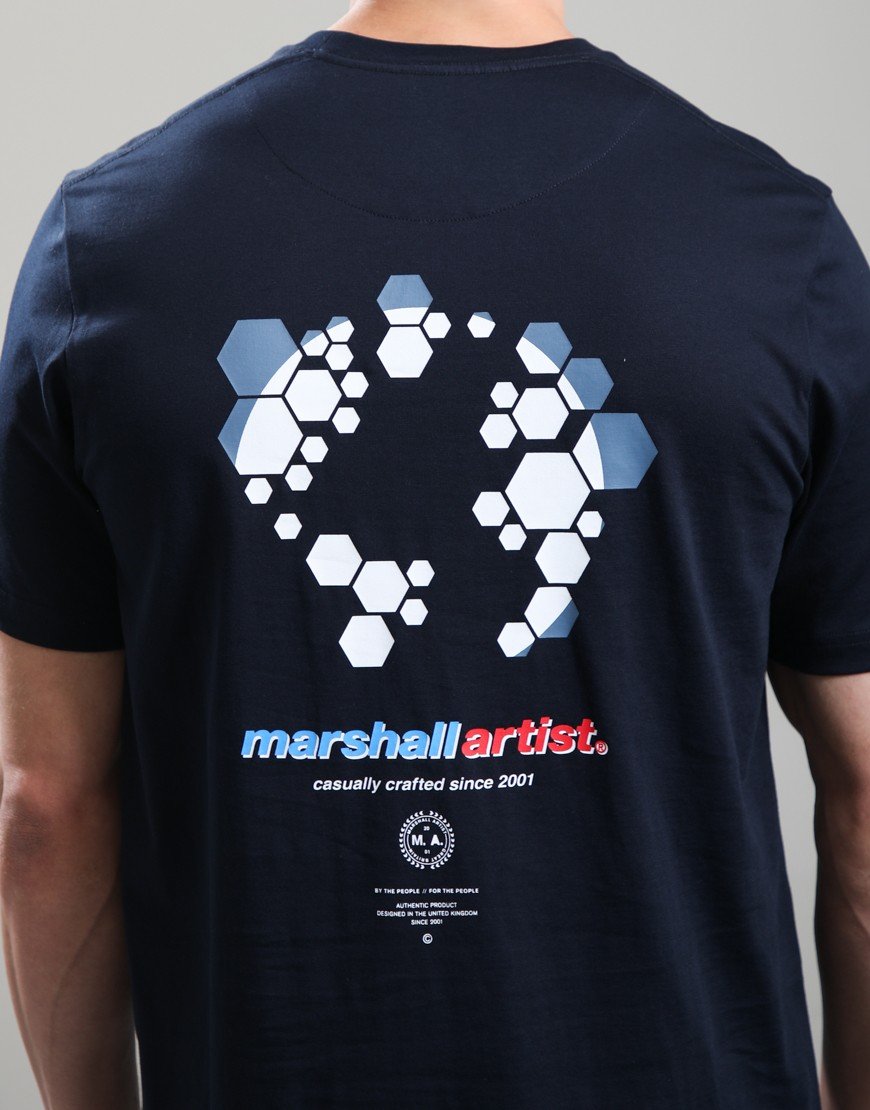 Marshall Artist New World Order T-Shirt Navy