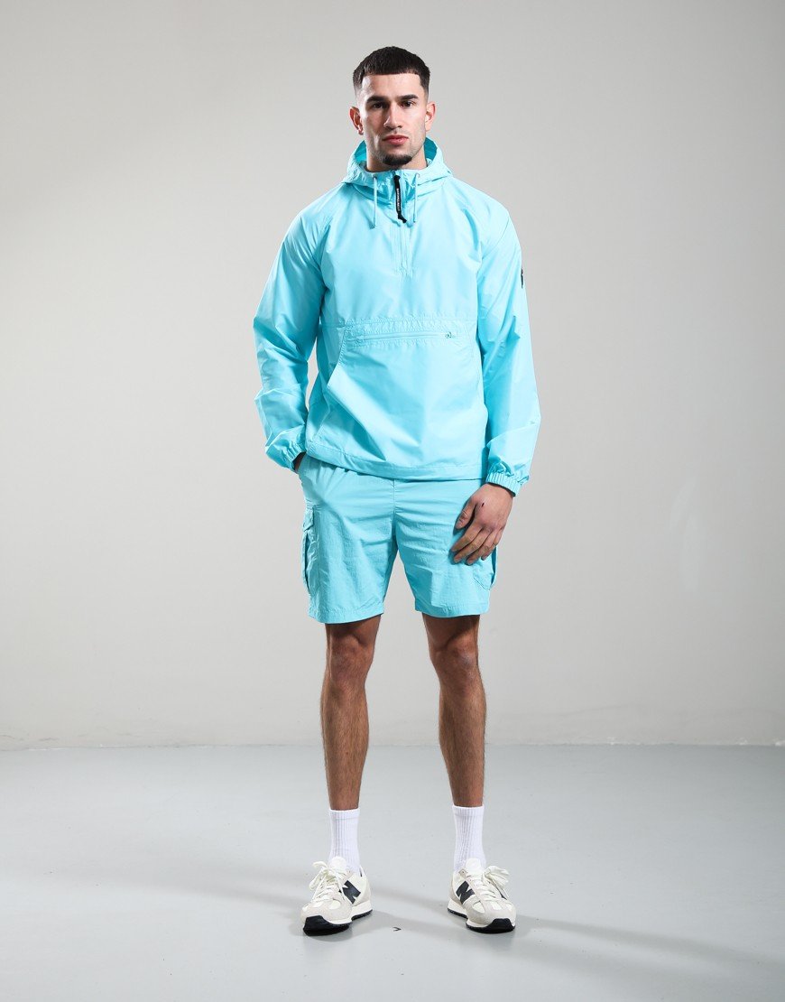Marshall Artist Prenton 1/4 Zip Jacket Cyan