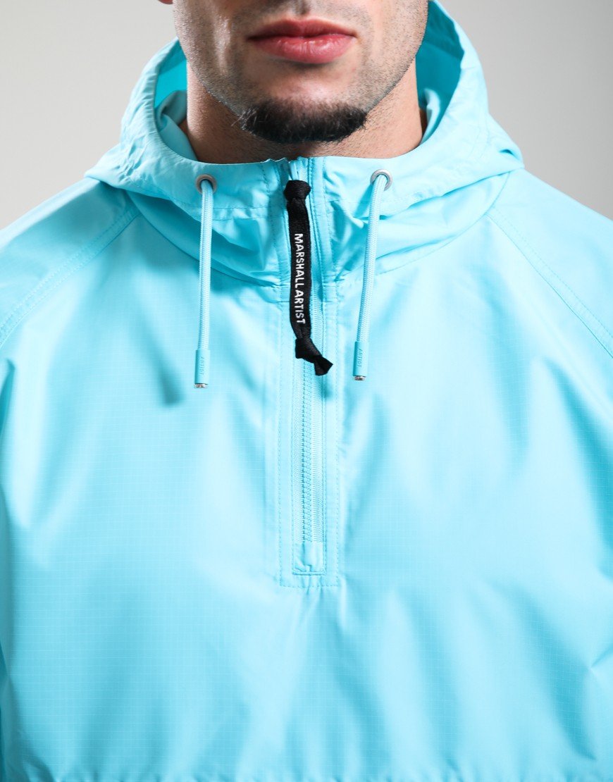 Marshall Artist Prenton 1/4 Zip Jacket Cyan