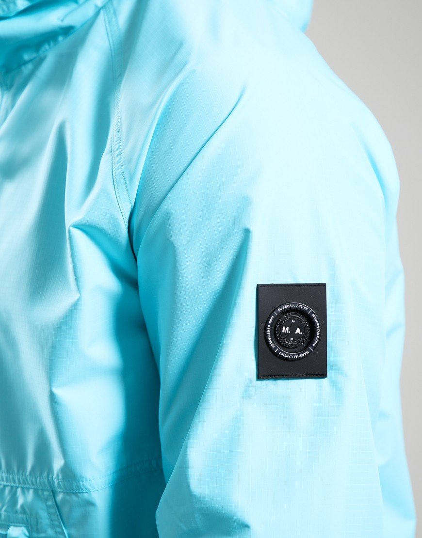 Marshall Artist Prenton 1/4 Zip Jacket Cyan