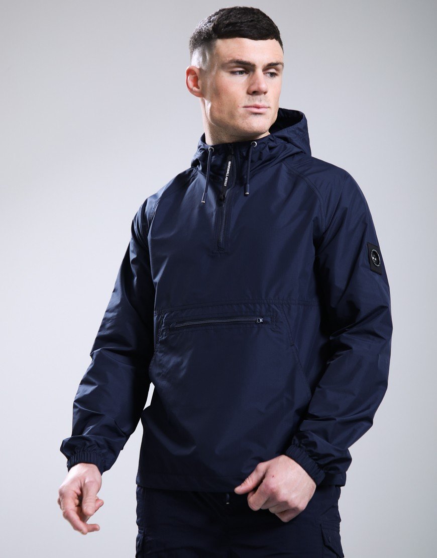 Marshall Artist Prenton 1/4 Zip Jacket Navy