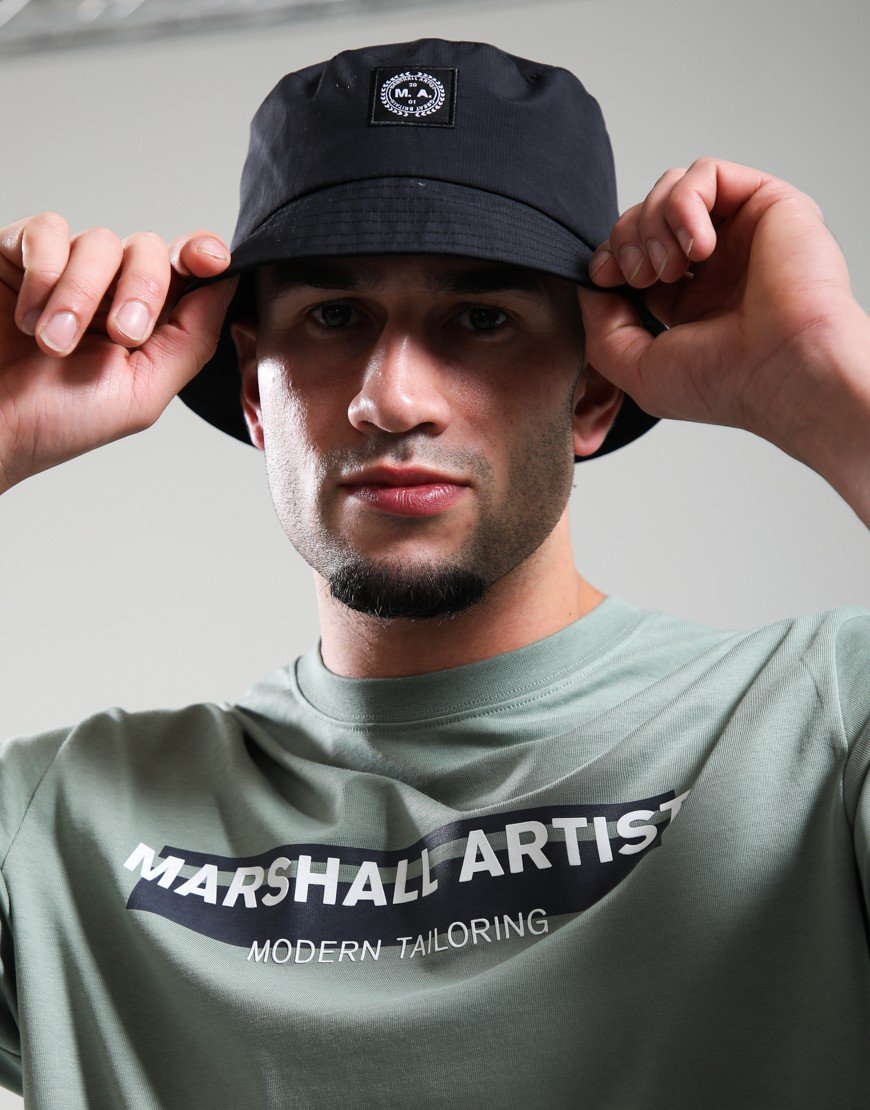 Marshall Artist Ripstop Bucket Hat Black